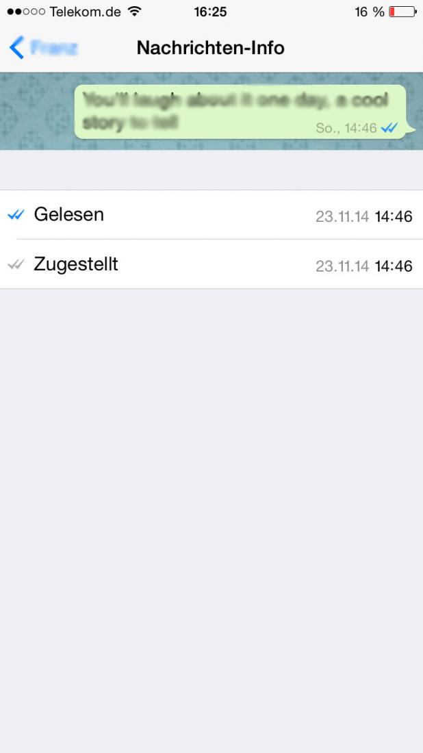 whatsapp blaue haken ohne uhrzeit